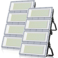 YIQIBRO LED āra prožektors, 400 W, 2 gabali, 40000 lm, īpaši spilgts LED prožektors, āra prožektors, LED ūdensizturīgs IP67, 7000 K āra prožektors, LED lukturis 85-265 V dārzam, garāžai,