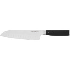 KitchenAid Gourmet 7 collu kaltais Santoku nazis, melns