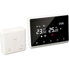 WiFi-Smart-Thermostat mit Sprachsteuerung, 0,5 ℃ Genauigkeit, Wandmontierter Steuerthermostat für die Heizung von Gaskesseln