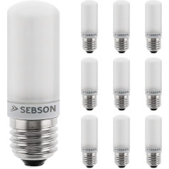 SEBSON® 10 x E27 3,8 W LED, silti balta, 35 W spuldze, 360lm, 160º gaismas leņķis