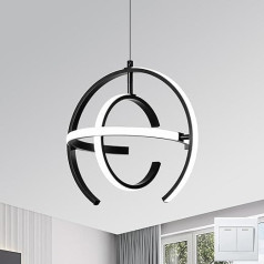 LOKUNM Modern Black Chandelier Lighting 30 W LED piekaramie gaismekļi, mazi gaismas griesti 175 cm Regulējams alumīnija piekaramie gaismekļi Griestu gaisma virtuves salai ēdamistabai Dzīvojamā istaba