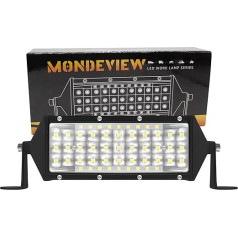 MONDEVIEW 8 collu LED darba gaisma 25 W 5000 LM LED lukturis 9-30 V COB mikroshēma 5 rindas starmeši + prožektors LED papildu lukturis IP67 ūdensizturīgs 4x4 traktoram bezceļa SUV UTV ATV kravas automašīnai