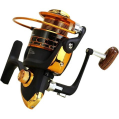 Makšķerēšanas spoles Makšķerēšanas spole Light Smooth Bass Gear Spinning Casting Left Right Saltwater saldūdens zvejas spoles Saldūdens un sālsūdens zveja (izmērs: 6000)