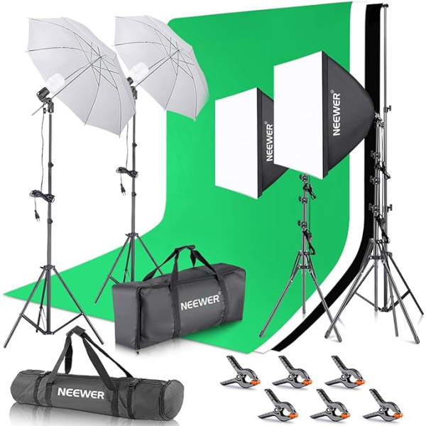 Neewer Green fona komplekts Foldable Chroma Key Background