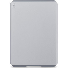 LaCie MOBILE DRIVE STHG5000402 5TB portatīvais ārējais cietais disks 2,5 collu Mac un PC kosmosa pelēks, iekļauts 2 gadu glābšanas pakalpojums