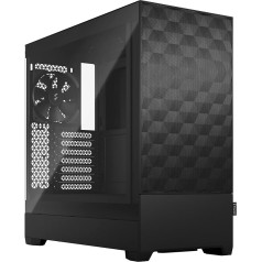 Fractal Design Pop Air Black - rūdīta stikla caurspīdīgs tonējums - Honeycomb sieta priekšpuse - TG sānu panelis - trīs 120 mm Aspect 12 ventilatori komplektā - ATX High Airflow Mid Tower PC Gaming Case