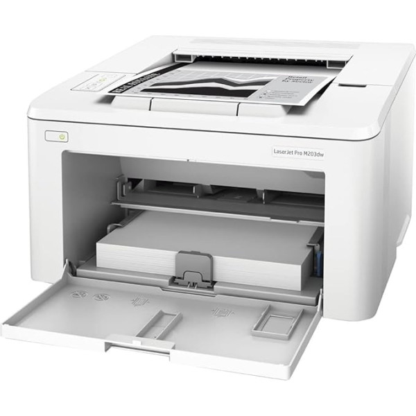 HP LaserJet Pro M203dw Laserdrucker (Schwarzweiß Drucker, WLAN, LAN, Airprint) weiß