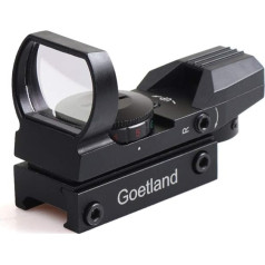 Goetland Rifle Scope Red Dot Visor Airsoft Visor with 4 Tactical Red & Green Reticle Red Dot Sight for Airsoft Rifle Gun & Crossbow