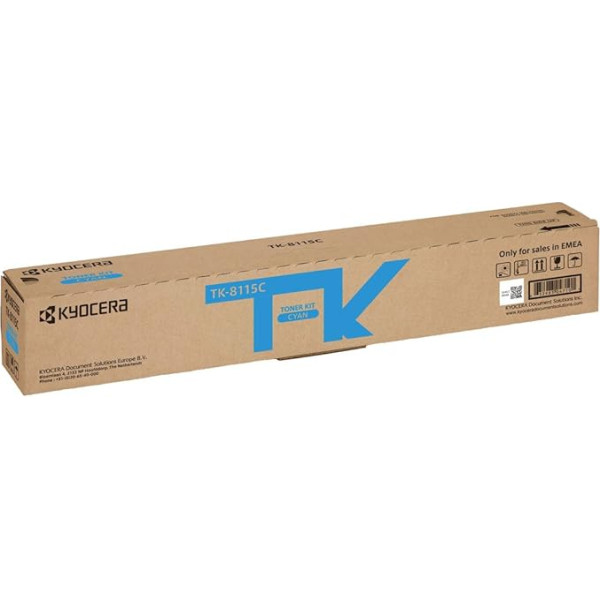 Kyocera TK-8115C Toneris Cyan. Toneris Drucker 1T02P3CNL0. Drucker Toner kompatibel für ECOSYS M8124cidn, ECOSYS M8130cidn