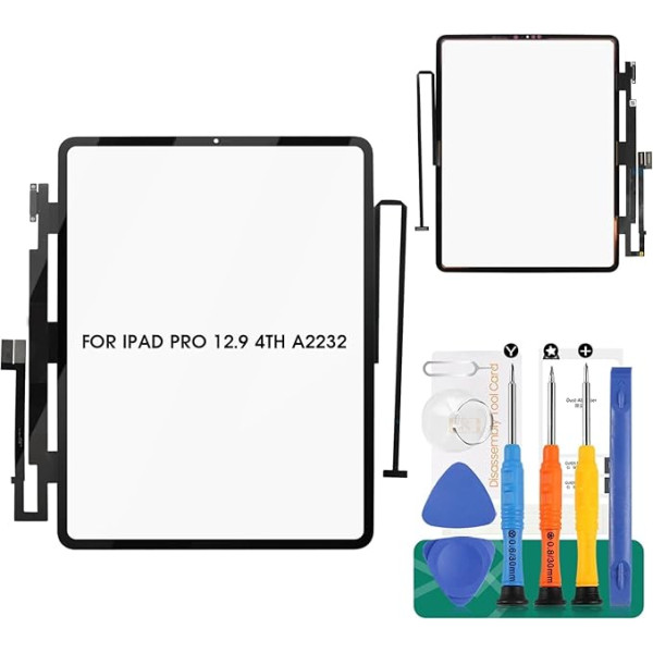 Touch Screen Digitizer SRJTEK rezerves daļas priekš iPad Pro 12.9 2020 4th Touch Screen Replacement A2069 A2232 A2232 A2233 A2229 Touch Screen Digitizer Panel Sensor Glass Lens Kits