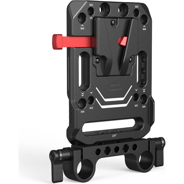 SMALLRIG V stiprinājuma bateriju plate Bateriju plate ar dubulto 15 mm stieņa skavu, saderīga ar SmallRig Moman ZGcine ZGcine Patona un Viltrox baterijām - 3016