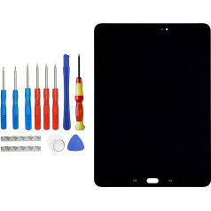 Vvsialeek Rezerves AMOLED displejs saderīgs ar Samsung Galaxy Tab S3 9.7 (2017) SM-T820 SM-T825 LCD Touch Screen Frame with Toolkit