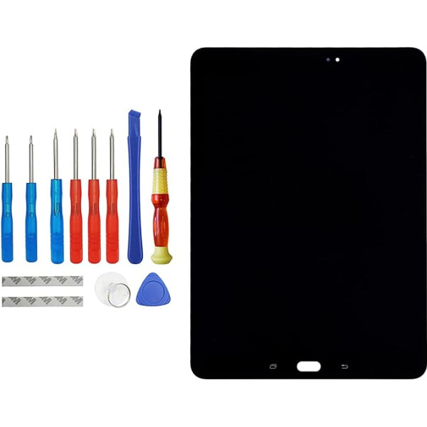 Vvsialeek Rezerves AMOLED displejs saderīgs ar Samsung Galaxy Tab S3 9.7 (2017) SM-T820 SM-T825 LCD Touch Screen Frame with Toolkit