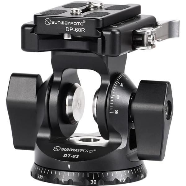 SUNWAYFOTO DT-03 Tilt Head for Monopod and Tripod 15.0 kg Load Capacity