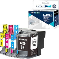 LCL Kompatibel Tintenpatrone LC22U LC22U LC22UBK LC22UC LC22UM LC22UY XL(1Schwarz 1Cyan 1Magenta 1Gelb) Ersatz für Brother MFC-J985DW DCP-J785DW