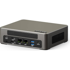 Baieyu Mini PC 12. paaudzes Core i7-1255U (10C/12T, līdz 4,70 GHz) Mini galddators, 32 GB DDR5 1TB PCIE 4.0 NVMe SSD Micro PC Atbalsta 4K trīskāršu displeju/WiFi6/BT 5.2/HDMI+DP+USB-C/Automātiska ieslēgšanās