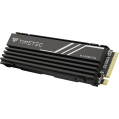 Timetec 2TB PCIe 4.0 Heatsink Gaming SSD NVMe Phison E27T PCIe Gen4x4 M.2 2280 3D NAND TLC SLC Cache lasīšanas/rakstīšanas ātrums līdz 7400/6400MB/s Iekšējais cietvielu disks PS5, datoriem