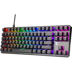 TECWARE Phantom+ 87 taustiņi RGB LED mehāniskā tastatūra Wraith Red Switch