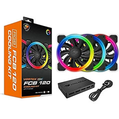 Cougar Gaming dzesēšanas komplekts FCB RGB 3 ventilators + korpuss Core LED