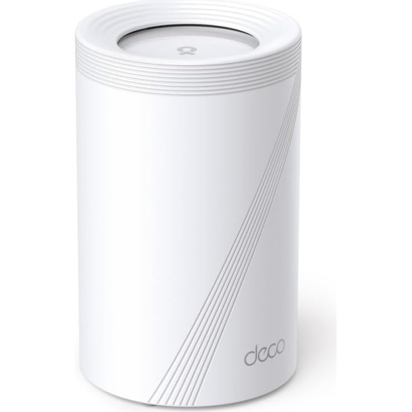 TP-Link Deco BE65 WiFi 7 Mesh WiFi (1 упаковка), BE9300 трехдиапазонный маршрутизатор и ретранслятор, 6 ГГц, порт Ethernet 2,5 Гбит/с, скорость WLAN 9 Гбит/с, WPA3, каналы 320