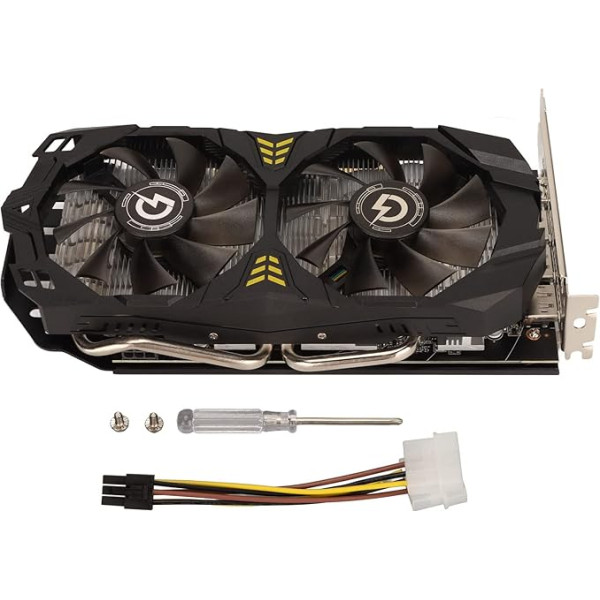 Dpofirs AMD Radeon RX 580 8GB grafiskā karte, 3DP 1244MHz GPU, GDDR5 ar 2 ventilatoriem, 256 bitu grafiskā karte spēļu datoriem, HD PCI Express 3.0