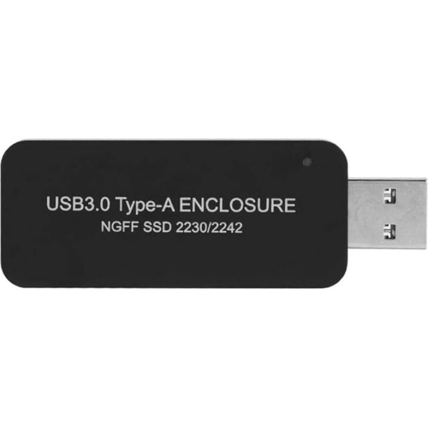 Oumij Cietā diska korpuss Portatīvais USB3.0 uz M.2 NGFF SSD korpusa ārējā cietā diska kaste 2230/2242 ārējā cietā diska korpusa adapteris