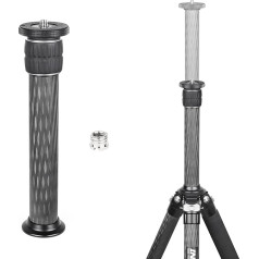 INNOREL ER362C Universal 10 Layers Carbon Fibre Tripod Centre Column Extension Pole Extender Tripod Two Piece Centre Column Extension Pole for Tripod Monopod DSLR Camera 36 mm Tube