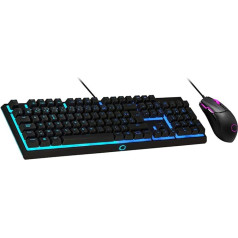 Cooler Master MS110 RGB tastatūras un spēļu peles kombinācija - Lineārie mem-mehāniskie slēdži, 26 Anti-Ghosting pogas, borta vadība, spēļu pele ar 4 DPI iestatījumiem - FR izkārtojums