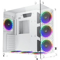 Xigmatek PC Case ATX Aquarius Plus Arctic with 7X AY120 (EN46430)