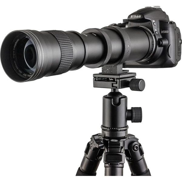 JINTU 420-800 mm tālummaiņas tālummaiņas objektīvs, kas saderīgs ar foto kameru Fujifilm X-Mount X-Pro2 X-E2 X-E3 X-A5 X-M1 X-T1 X-T2 XT3 X-T10 X-T20 X-T30 X-H1