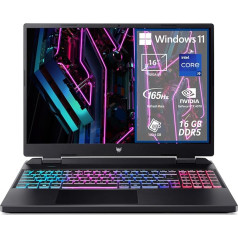 Acer Predator Helios Neo 16 PHN16-71-98AL Spēļu piezīmjdators Procesors Intel Core i9 - 13900HX, RAM 16GB, 1024GB SSD, 16 collu WQXGA IPS 165Hz, Nvidia GeForce RTX 4070 8GB GDDR6, Windows 11