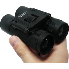 Cucuba® Mini TELESKOP FERNGLAS 12X30 Zoom AUSSEN Reisen ZUSAMMENKLAPPBAR 131M/1000M FÜR Golf Camping Trekking Angeln STELLUNGNAHMEN VON VÖGELN KONZERTE Soft AIR - Geschenkidee (Farbe: Schwarz)