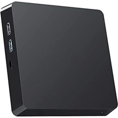 NiPoGi Mini dators, 8 GB RAM + 128 GB SSD, Windows 10 Pro, Atom Z8350 Mini dators bez ventilatora, atbalsta 2,5 collu SSD/HDD/Dual WiFi/BT 4.2 Desktop PC biznesam, mājai, skolai..