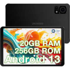 DOOGEE T20Mini Pro planšetdators, 2.3K FHD+ 8 collu planšetdators, 20 (8+12) GB RAM 256GB ROM/TF 1TB, Android 13 spēļu planšetdators ar astoņkodolu, akumulators 5060mAh, 4G LTE/5G WiFi/BT5.0/GPS/Widevine L1/13MP planšetdators