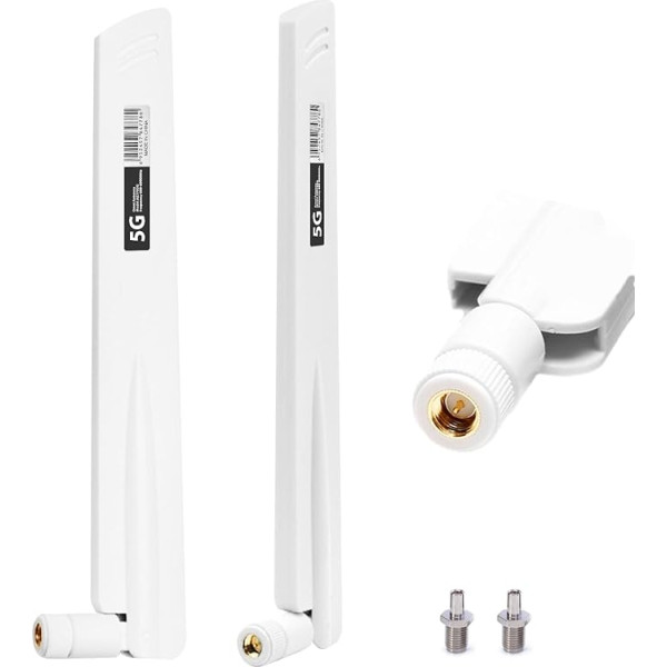 5G LTE antena 4G LTE signalo stiprinimo antena 18DBI signalo stiprintuvas SMA / TS9 jungtis Visakryptė WiFi antena 600-6000MHz WLAN maršrutizatoriui WiFi stiprintuvas Vartai USB adapteris FPV kameros monitorius -