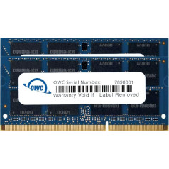 OWC 8GB 2x 4GB, 1333MHz, DDR3, PC10600 DDR3 1333MHz atminties modulis Atminties moduliai (DDR3 8GB, 1333Mhz, DDR3, PC10600/1333 MHz, 204 kontaktų SO-DIMM nešiojamiesiems kompiuteriams, 2 x 4 GB)