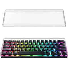 GEEKRIA Premium akrila tastatūras putekļu vāks 60% kompaktai 61 taustiņu tastatūrai, kas saderīgs ar Razer Huntsman Mini 60% Gaming, RK Royal Kludge RK61 tastatūru