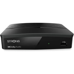 Strong SRT 8209 Digitālais HD uztvērējs DVB-T2 HDMI USB ierakstītājs SCART HEVC Black