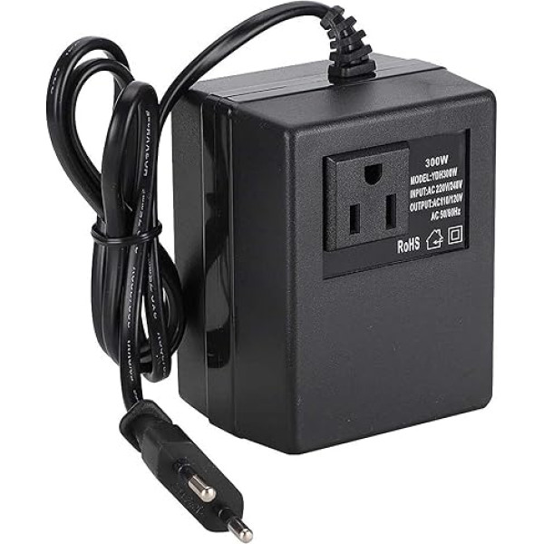 Adapteris 300 W, strāvas transformatora sprieguma pārveidotājs no maiņstrāvas 220 V uz 110 V ES adapteris ES (ES kontaktdakša)