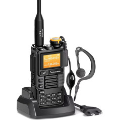 Quansheng UVK5(99) AM/FM/DTMF Walkie-Talkie 200CH 20-1000MHz Walkie Talkie NOAA Laika prognoze ar zibspuldzes kopiju Frekvence TPYE-C LCD displejs pārgājieniem Kempings Ceļojumi divvirzienu radio (pelēks)