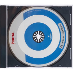 Hama Blu-Ray tīrīšanas disks (netīrumu noņemšanai Blu-Ray diskdziņos) Lāzera tīrīšanas disks Blu-Ray