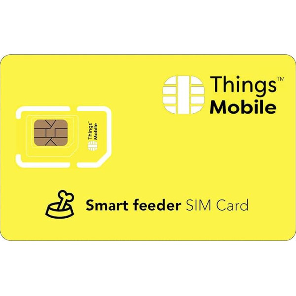 IOT/M2M SIM karte SMART ADDITION/SMART FEEDER - Things Mobile - pasaules tīkla pārklājums, vairāku pakalpojumu sniedzēju tīkls GSM/2G/3G/4G bez fiksētām izmaksām. €10 kredīts iekļauts