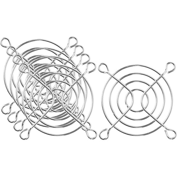 piegādes karte 5 Stück 60 x 60 mm Lüftergitter Lüftergitter Lüfterschutz Kühlung Metalldraht Schutzgehäuse Lüftergitter