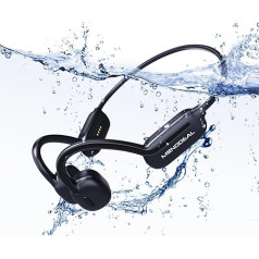 MONODEAL Kopfhörer Schwimmen, IP68 wasserdichte Knochenschall Kopfhörer Bluetooth 5.3 Bone Conduction Headphones mit 32GB MP3-Player Speicher, Open-Ear Kopfhörer für Schwimmen Laufen