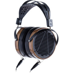 Audeze LCD-3 Over-Ear-Kopfhörer mit offenem Rücken, Zebrano-Holzringen und neuem Aufhängungsstirnband