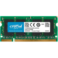 Crucial CT25664AC667 2 GB Speicher (DDR2, 667 MHz, PC2-5300, SODIMM, 200-pin)