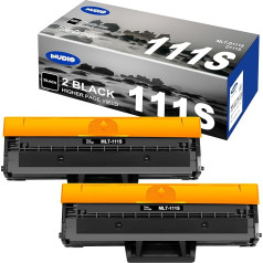 INUDIO MLT-D111S Toneris suderinamas su Samsung D111S MLT-D111L D111L, skirtas Samsung Xpress M2070W Toneris M2026W M2070 M2070 M2070FW M2026 M202020 M2020W M2070F M2022W M2022 Juodas, 2 pakuotės )