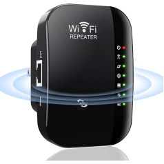 WLAN pastiprinātājs WLAN retranslators 300 Mbps 2,4 GHz ar retranslatoru/AP/WPS Plug & Play ar Ethernet portu ar RJ45 tīkla kabeli Saderīgs ar visām WLAN ierīcēm