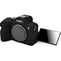 Rieibi Alpha 7 IV Силиконовый чехол для фотоаппарата Sony a7 IV a7S III A1 Защитный силиконовый чехол для Sony A7M4 A7SM3 Alpha 1, черный, косметический чехол