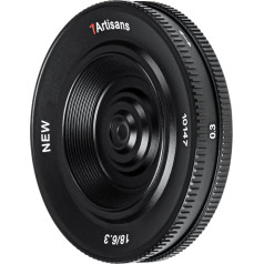 7artisan 18mm F6.3 īpaši plāns APS-C pamatobjektīvs piemērots Fujifilm XF kompaktajām bezspoguļa kamerām Fuji Xh2s XT4 XT3 XE4 Xs10 X-A10 X-A7 X-M2 X-T10 X-T2 X-T2-T20 X-Pro1 X-Pro2 X- E1 X-E2